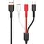 USB кабель Kaku KSC-224 3-in-1 Type-C / MicroUSB / Lightning 1m - Black - мініатюра 1