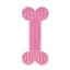 Игрушка для собак Misoko&Co Резиновая кость pink 14.5 cm - миниатюра 2