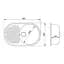 Кухонная мойка Lidz 780x500/200 BLA-03 (LIDZBLA03780500200) - миниатюра 4