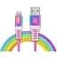 Кабель REAL-EL USB - Lightning (M/M), 1 м, Rainbow (EL123500051) - миниатюра 3