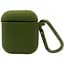Чехол для наушников Apple AirPods Silicone Case with carbine [Army Green] [41685] - миниатюра 1