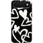 Чехол Demsky Black and white hearts для Apple iPhone 17 Air (6.5) - миниатюра 1