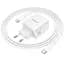 СЗУ Borofone BN33 Fuente PD40W (1USB-C) + кабель Type-C to Type-C White - миниатюра 3