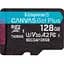 Карта пам'яті Kingston 128GB microSDXC сlass 10 UHS-I U3 V30 A2 Canvas Go Plus G4 (SDCG4/128GBSP) - мініатюра 1