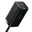 Мережевий зарядний пристрій Baseus GaN3 Pro Desktop Fast Charger 2Type-C+2USB 100 W CCGP000101 Black - мініатюра 1