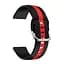 Ремешок для Samsung Galaxy Watch 5 40mm - черно-красный ширина крепления 20мм силикон Watchbands D2 Normal (W37-3WB19168632) - миниатюра 2