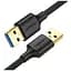 Дата кабель USB 3.0 AM/AM 0.5m US128 black Ugreen (10369) - мініатюра 1