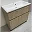Умывальник накладной Adamant Strungdunne White 844x400x123 мм, искусственный камень 84,4 см - миниатюра 3