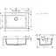 Кухонна мийка Hansgrohe S510-F660 770x510 Concretegrey 43313380, Sand - мініатюра 2