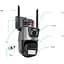 Вулична охоронна поворотна Wi-Fi камера Baellerry Dual Lens Zoom 8MP сирена, зум, віддаленим доступом онлайн - мініатюра 2