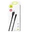 Кабель Usams US-SJ364 USB - Lightning (M/M), 1 м, Black (SJ364USB01) - миниатюра 2