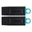 Флеш накопитель USB 64Gb DataTraveler Exodia, Black/Teal Kingston teh0021069 - миниатюра 1