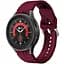 Браслет Diamond для Samsung Galaxy Watch 7 - темно-червоний ширина кріплення 20мм силікон Watchbands (W47-9WBWB89224362) - мініатюра 1