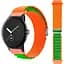 Ремінець для Samsung Gear S2 Classic - оранжево-зелений Watchbands NormalCloth Wave ширина кріплення 20мм нейлоновий (W26-7WB17487963) - мініатюра 1