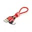 Дата кабель USB 2.0 AM to USB-C 0.2m 2.4A red VEGGIEG (YT-UT-20R) - мініатюра 1