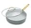 Сотейник с крышкой GreenPan Padova 28 см с керамическим покрытием (CC002827-001) - миниатюра 5