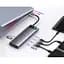 USB-хаб Baseus Metal Gleam Series 12-in-1 Multifunctional Type-C HUB Docking Station WKWG020213 Grey - мініатюра 6