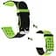 Двойной ремешок Primo с перфорацией для Garmin Vivoactive 3/Vivomove HR/Forerunner 245/645 Black Green - миниатюра 1
