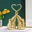 Декоративная статуэтка MBM My Home Пара слоников золотая (DH-ST-25 GOLD) - миниатюра 3
