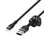 Кабель Belkin USB-A > Lightning зарядка/синхронизации 1м, плетеный, силиконовый, с ремешком на ма teh0013622 - миниатюра 5