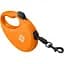 Повідець-рулетка для собак Waudog R-leash з контейнером для пакетів, світловідбивна стрічка, L до 40 кг, 5 м помаранчевий - мініатюра 4