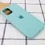 Чехол Silicone Case Full Protective (AA) для Apple iPhone 14 (6.1) Бирюзовый / Marine Green - миниатюра 2