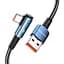 Кабель Essager Sunset Bend Type 7A cable USB A to Type C 2 м 100W Blue (EXCWT7A-CGA03-P) - миниатюра 1