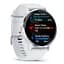 Смарт-часы Garmin Venu 3 с серебристым стальным безелем и силиконовым белым ремешком - миниатюра 1