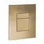 Панель змиву пластикова Koer KT-0607-12 157x198x3mm, кнопка квадратна матове золото KR5715, Золотий - мініатюра 1
