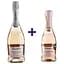 Набор игристое вино Canti Prosecco Millesimato Rose Extra Dry 0.75 л + вино игристое Canti Prosecco Millesimato Rose Extra Dry 0.2 л - миниатюра 1
