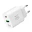 Зарядний пристрій мережевий MAKE 20W Type-C PD3.0 + USB QC4.0 White - мініатюра 2