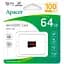 Карта пам'яті MicroSDHC 64GB UHS-I Class 10 Apacer (AP64GMCSX10UB-RA) - мініатюра 2