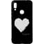Чехол-накладка Toto Glass Fashionable Case Xiaomi Redmi 7 White Heart on Black - миниатюра 1