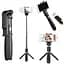 Монопод-штатив Apexel Selfie Stick L01 для телефона фотоапарата екшн-камери black  - мініатюра 2