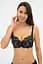 Бюстгальтер пуш-ап +1 KRISTINA 020 136 08 Effetto Lingerie чорний-піон 80C - мініатюра 1