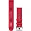 Ремінець для Garmin Marq Gen2 QuickFit 22 Silicone Strap Plasma Red - мініатюра 1