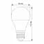 LED лампа TitanumA60 12W E27 4100K 220V (TLA6012274) - мініатюра 3