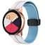 Силіконовий ремінець Classy для Smart Watch 20mm White / Blue - мініатюра 1