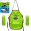 Фартух дитячий з нарукавниками для хлопчиків CR5520(Green) 54х37 см (80433) - мініатюра 1