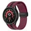 Ремешок для Samsung Galaxy Watch 5 40mm - темно-красно-черный ширина крепления 20мм силикон Watchbands Cls-line-black (W35-5WB66352299) - миниатюра 2