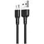 Кабель XO microUSB NB208 Liquid Silicone 2.4A/1m Black - мініатюра 1