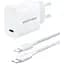 Зарядний пристрій 1xUSB-C 30W + USB-C cable М-М White Vention (G18W0-EU) - мініатюра 1