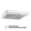 Витяжка плоска Perfelli PL 6144 W LED - мініатюра 2