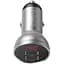 Автомобільний зарядний пристрій Baseus Digital Display Dual USB 4.8A Car Charger 24W CCBX-0S Silver - мініатюра 1