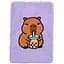 Блокнот А5 ZiBi Capybara 8 Kids Line плюшевый клетка 80 листов (ZB.700022) - миниатюра 4