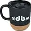 Керамічний кавовий кухоль OldBro Black Classic 400 мл з корковим дном і кришкою - мініатюра 1