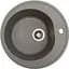 Каменная мойка Ventolux Fabia Gray Quartz D510x180 мм - миниатюра 1