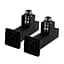 Набір кутових кранів Solomon LUX 8888-CUBE 1/2" із американкою Black 30412 - мініатюра 6