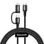 Кабель Baseus Combo twins 2 in 1 cable Type-C to Type-C and Lightning 60W (20V 3A) + 18W (9V 2A) - мініатюра 1