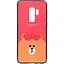 Чехол-накладка Toto Cartoon Print Glass Case Samsung Galaxy S9+ Line friends Brown - миниатюра 1